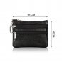 Women Small Cute Cowhide Leather Wallet, May zhang Soft Mini Coin Purse with Key