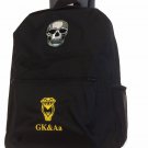 Mens NEW  school bags Skull Backpack BLACK