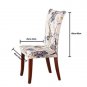 Beyonder Universal Stretch Spandex Removable Washable Short Floral Dining Chair