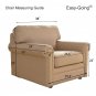 Easy-Going Sofa Covers, Slipcovers, Reversible Quilted Furniture Protector, Wate