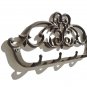 gasare, Cast Iron Wall Hooks, Decorative Wall Mounted Key Holders with 4 Hangers