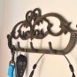 gasare, Cast Iron Wall Hooks, Decorative Wall Mounted Key Holders with 4 Hangers