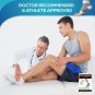 OxFit Plantar Fasciitis Socks Ankle Support foot Compression Sleeve (White,1 Pai