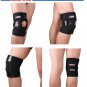 Sports Adjustable Silicon 2-spring Knee Pads Knee Support Guard Protector - Blac