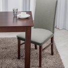 Linen Store Basket Weave Texture Dining Chair Cover, Stretch Form Fitting Fabric