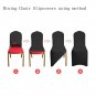 ChooseU Removable Washable Stretch 90% Polyester and 10% Spandex Long Dining Cha