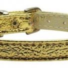 Mirage Pet Products Metallic 3/8-Inch Wide Plain Collars, 16-Inch, Gold