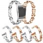 Elegant Stainless Steel Smart Watch Bands Straps Replacement for Fitbit Charge 2