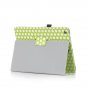 TNP iPad 2/3/4 Case (Polka Dot Green) - Slim Fit Synthetic Leather Folio Case St