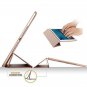 New iPad 2017 iPad 9.7 inch Case, Translucent Frosted Back, Auto Wake Sleep, Mag