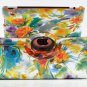 LiViTech(TM) Painting Art Flower Design 360° Rotating Smart Cover Case for Appl