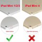 iPad mini 1/2/3 Case - 360 Degree Rotating Synthetic Leather Multi-angle Stand F