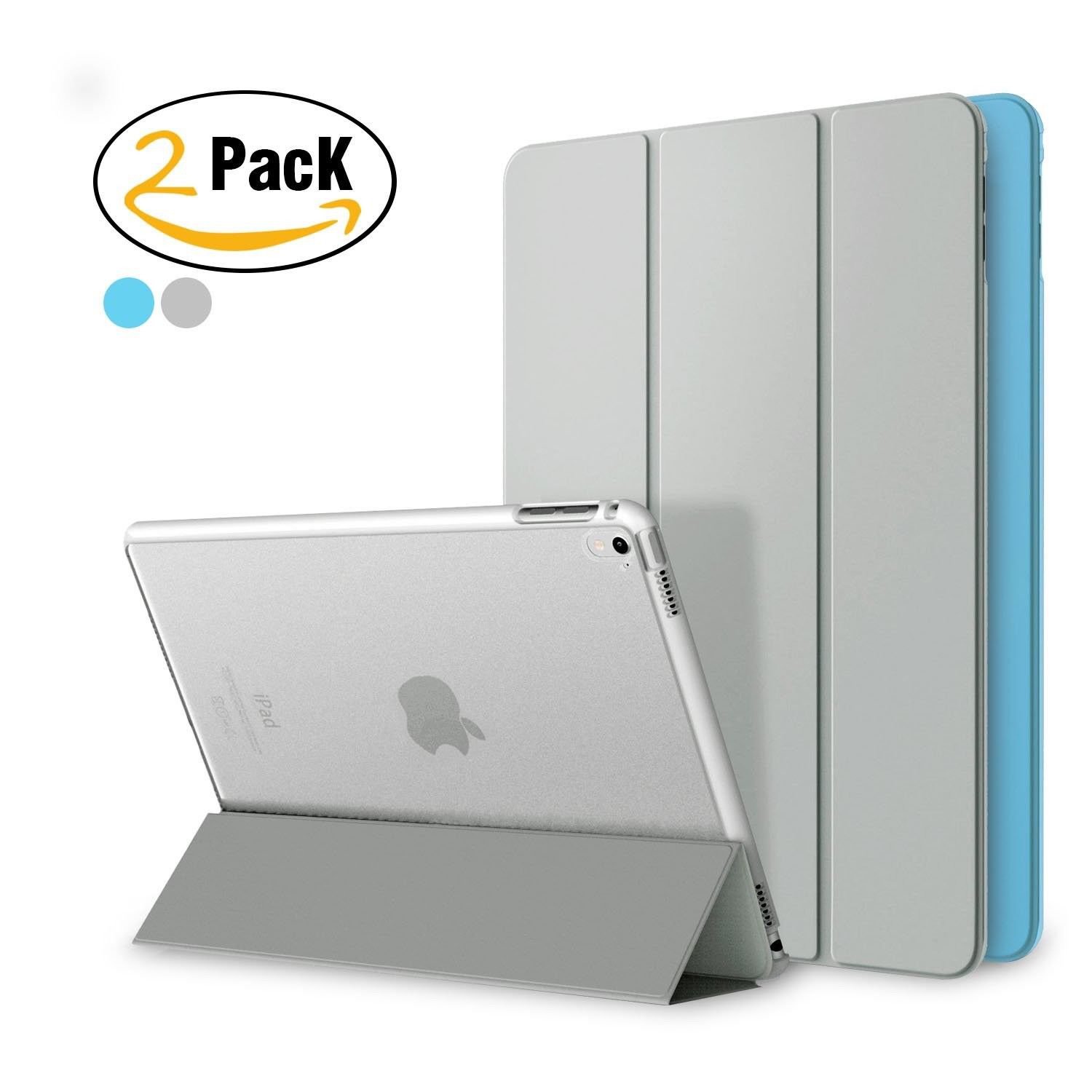 iPad Pro 9.7 Case (2-Pack), ICESMART The New Lightweight Smart-Shell Stand Cover