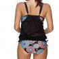 Dreamsoar Womens Tribal Aztec Lined Up Double Up Tankini Set S Vintage Floral