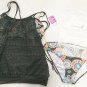 Dreamsoar Womens Tribal Aztec Lined Up Double Up Tankini Set S Vintage Floral