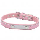 Padded Leather Pet Collar with Personalized Lettering Tags for Little Dog Cat(