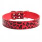Aolove Basic Classic Leopard Print Adjustable Genuine Leather Pet Collars for Me