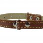 Genuine Leather Dog Collar 9.5"-13" Neck Size, 1/2" Wide Chihuahua, Puppies