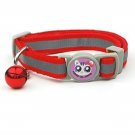 Blueberry Dog 3/8 Reflective Cat Collar Adjustable Breakaway Pet Collar with Bel