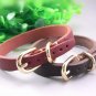 ZEEY Adjustable Soft Leather Pet Dogs Collar 1.6cm Wide, 3 Different Sizes Easy