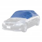 ALEKO CCH063 Weather Resistant Half Car Cover Window Protector in Blue coated Po