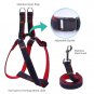Bark Lover Pet Denim Dog Collar Leash Harness Traction Rope Leash for Training