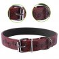 Bark Lover Designer Print Collar and Leash Set (Simulated Leather), for Medium L