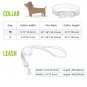 Bark Lover Designer Print Collar and Leash Set (Simulated Leather), for Medium L