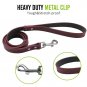 Bark Lover Designer Print Collar and Leash Set (Simulated Leather), for Medium L