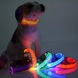 Speckled Adjustable LED Dog Collar (Red, Small)