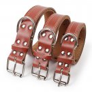 Unizero Basic Classic Padded Genuine Leather Pet Collars for Cats Puppy Small Me