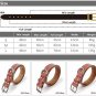 Unizero Basic Classic Padded Genuine Leather Pet Collars for Cats Puppy Small Me