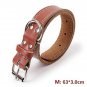 Unizero Basic Classic Padded Genuine Leather Pet Collars for Cats Puppy Small Me