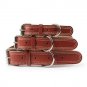 Unizero Basic Classic Padded Genuine Leather Pet Collars for Cats Puppy Small Me
