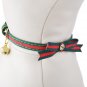 2 pcs/set Bowtie Leather Small Dog Collar with Bell Charm Adjustable 8-10" PUPTE