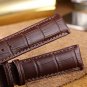 15mm Deluxe Replacement Bracelet Watch Bands in Brown Tone-On-Tone Stitch with G