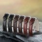 15mm Deluxe Replacement Bracelet Watch Bands in Brown Tone-On-Tone Stitch with G