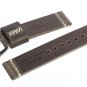 20mm Antique Brown Full Thickness Italian Leather Watch Band with Satin Finished
