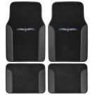 BDK A Set of 4 Universal Fit Plush Carpet with Vinyl Trim Floor Mats For Cars/Tr