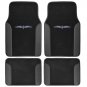 BDK A Set of 4 Universal Fit Plush Carpet with Vinyl Trim Floor Mats For Cars/Tr