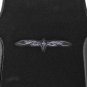 BDK A Set of 4 Universal Fit Plush Carpet with Vinyl Trim Floor Mats For Cars/Tr