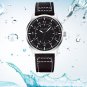 Men's Analog Quartz Watch Business Luxury Fashion Leather Strap Wrist Watch