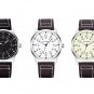 Men's Analog Quartz Watch Business Luxury Fashion Leather Strap Wrist Watch