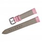 20mm Women's Pink Genuine Replacement Leather Watch Band Alligator Grain 7.87inc
