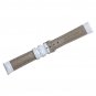 22mm White Genuine Replacement Leather Watch Band Alligator Grain 7.87inch Lengt