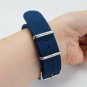Strap 20mm Nylon Strap Zulu Watch Band (Navy blue)