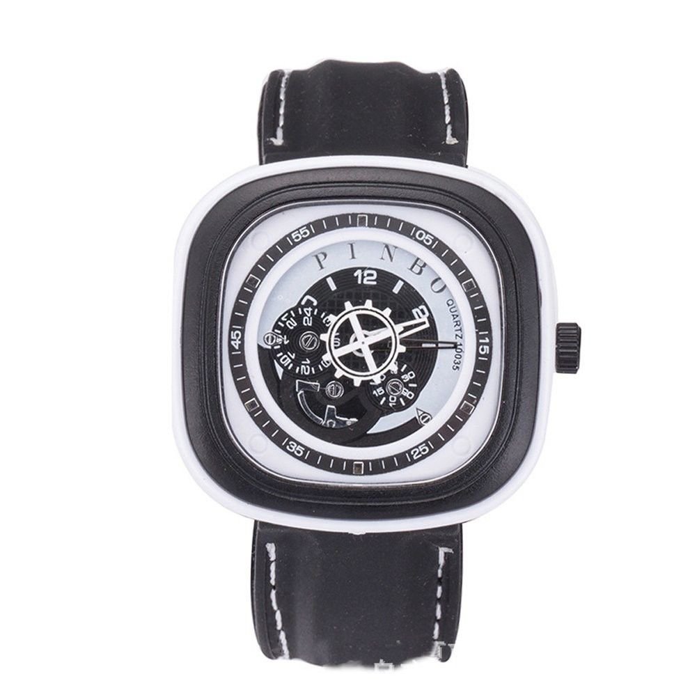 Men's A05 Gear running a second hand square silicone strap sports watch