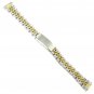 10-14mm TC Two Tone Stainless Steel Ladies Deployment Buckle Watch Band