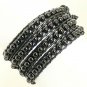 Black Double Leather Cord Black Coloured Bead Wrap Around Leather Bracelet Wrist