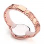 Top Plaza Rose Gold Ladies Bracelet Watch - Analog Quartz Thin Steel Band Alloy